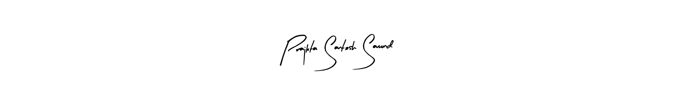 It looks lik you need a new signature style for name Prajkta Santosh Samund. Design unique handwritten (Arty Signature) signature with our free signature maker in just a few clicks. Prajkta Santosh Samund signature style 8 images and pictures png
