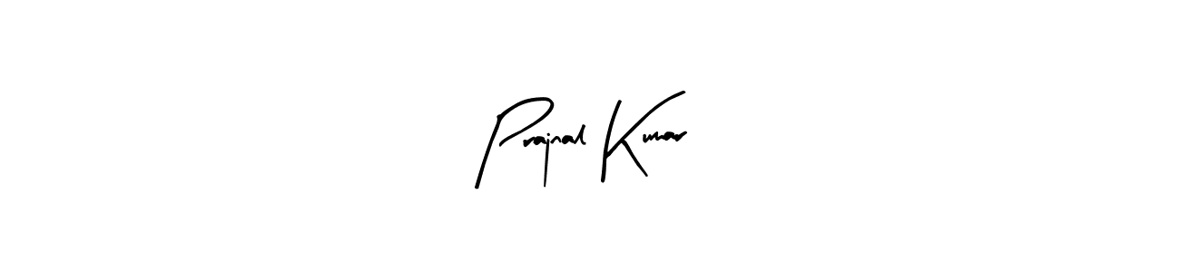 Similarly Arty Signature is the best handwritten signature design. Signature creator online .You can use it as an online autograph creator for name Prajnal Kumar. Prajnal Kumar signature style 8 images and pictures png