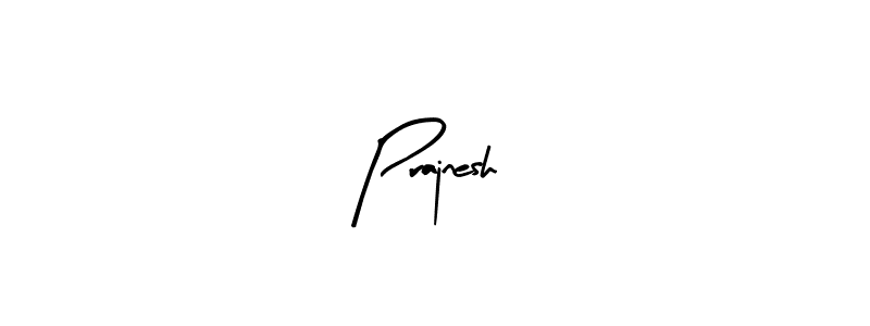 Create a beautiful signature design for name Prajnesh. With this signature (Arty Signature) fonts, you can make a handwritten signature for free. Prajnesh signature style 8 images and pictures png