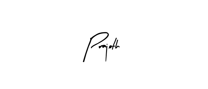 Prajoth stylish signature style. Best Handwritten Sign (Arty Signature) for my name. Handwritten Signature Collection Ideas for my name Prajoth. Prajoth signature style 8 images and pictures png