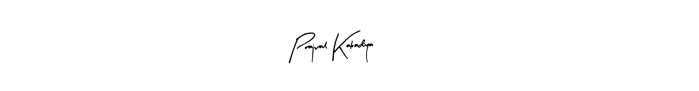 Design your own signature with our free online signature maker. With this signature software, you can create a handwritten (Arty Signature) signature for name Prajval Kakadiya $¥€. Prajval Kakadiya $¥€ signature style 8 images and pictures png