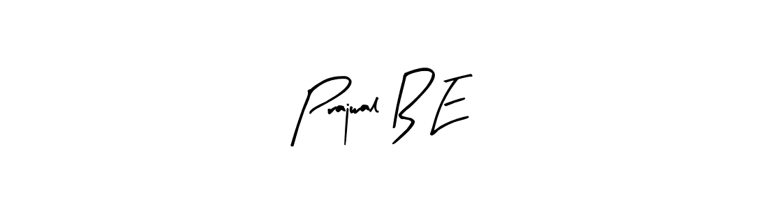 Prajwal B E stylish signature style. Best Handwritten Sign (Arty Signature) for my name. Handwritten Signature Collection Ideas for my name Prajwal B E. Prajwal B E signature style 8 images and pictures png