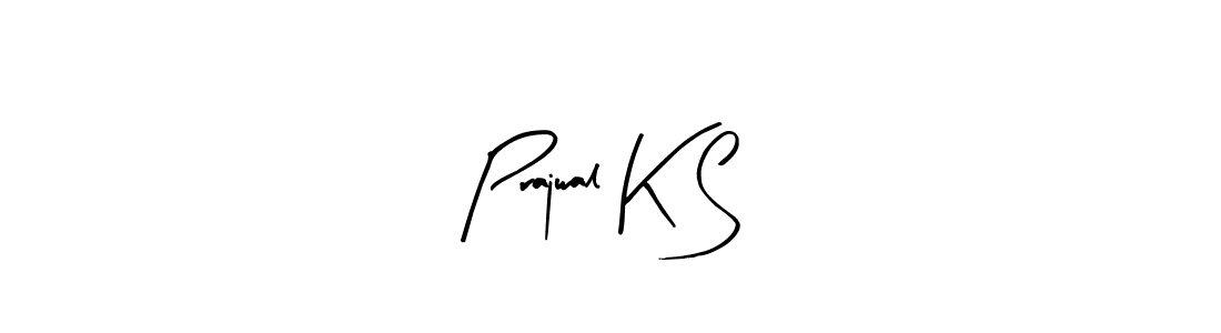 The best way (Arty Signature) to make a short signature is to pick only two or three words in your name. The name Prajwal K S include a total of six letters. For converting this name. Prajwal K S signature style 8 images and pictures png