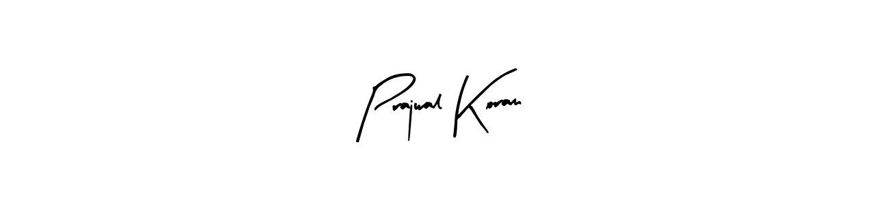 You should practise on your own different ways (Arty Signature) to write your name (Prajwal Koram) in signature. don't let someone else do it for you. Prajwal Koram signature style 8 images and pictures png