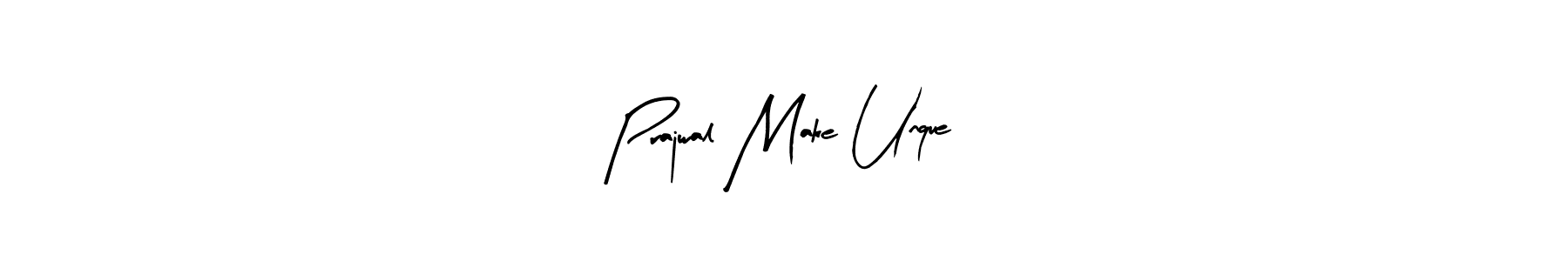 How to make Prajwal Make Unque name signature. Use Arty Signature style for creating short signs online. This is the latest handwritten sign. Prajwal Make Unque signature style 8 images and pictures png
