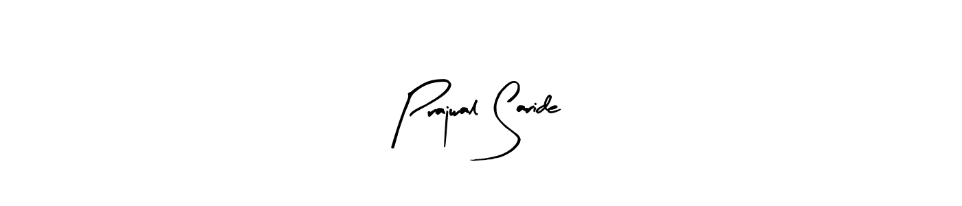 Create a beautiful signature design for name Prajwal Saride. With this signature (Arty Signature) fonts, you can make a handwritten signature for free. Prajwal Saride signature style 8 images and pictures png