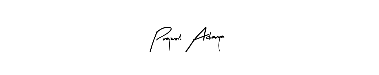 How to make Prajwol Acharya signature? Arty Signature is a professional autograph style. Create handwritten signature for Prajwol Acharya name. Prajwol Acharya signature style 8 images and pictures png