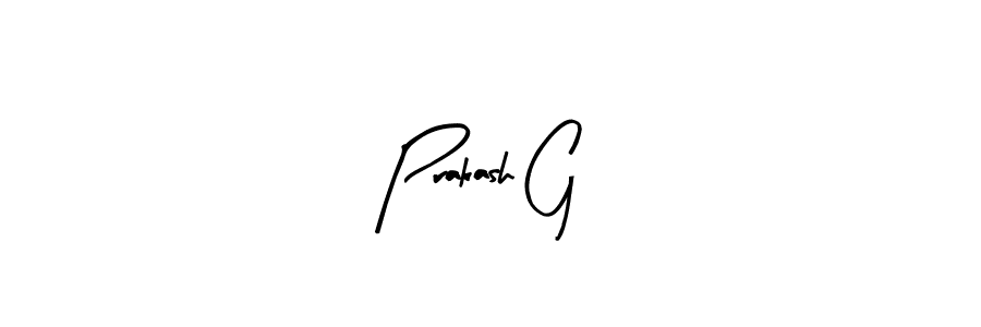 Similarly Arty Signature is the best handwritten signature design. Signature creator online .You can use it as an online autograph creator for name Prakash G. Prakash G signature style 8 images and pictures png