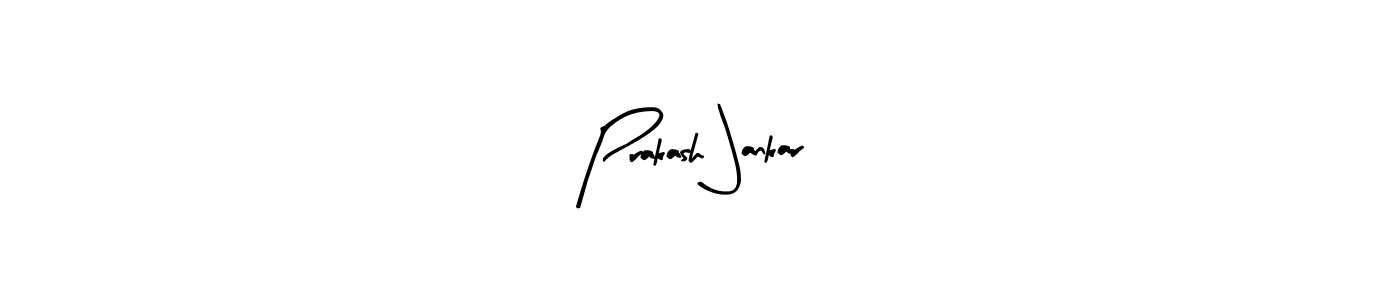 Make a beautiful signature design for name Prakash Jankar. With this signature (Arty Signature) style, you can create a handwritten signature for free. Prakash Jankar signature style 8 images and pictures png