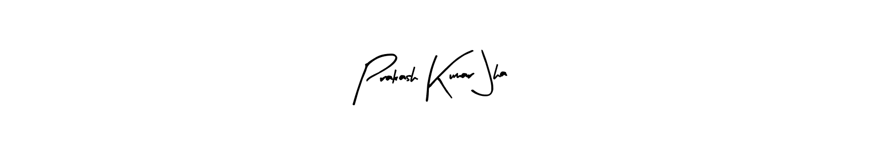 Arty Signature is a professional signature style that is perfect for those who want to add a touch of class to their signature. It is also a great choice for those who want to make their signature more unique. Get Prakash Kumar Jha name to fancy signature for free. Prakash Kumar Jha signature style 8 images and pictures png