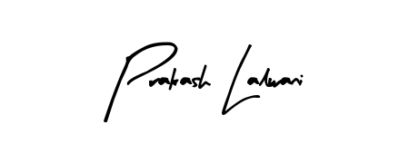 Arty Signature is a professional signature style that is perfect for those who want to add a touch of class to their signature. Get Prakash Lalwani name fancy signature for free. Prakash Lalwani signature style 8 images and pictures png