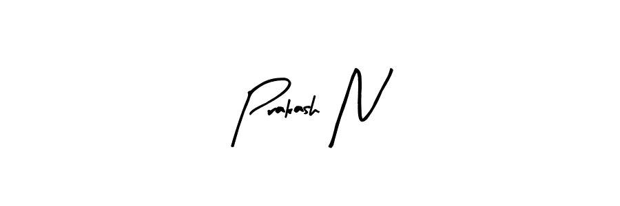 The best way (Arty Signature) to make a short signature is to pick only two or three words in your name. The name Prakash N include a total of six letters. For converting this name. Prakash N signature style 8 images and pictures png