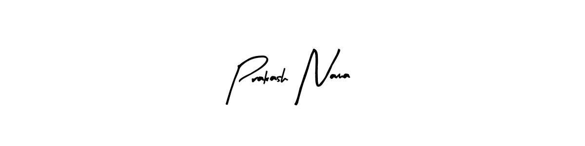 The best way (Arty Signature) to make a short signature is to pick only two or three words in your name. The name Prakash Nama include a total of six letters. For converting this name. Prakash Nama signature style 8 images and pictures png