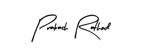 Similarly Arty Signature is the best handwritten signature design. Signature creator online. You can use it as an online autograph creator for name Prakash Rathod. Prakash Rathod signature style 8 images and pictures png