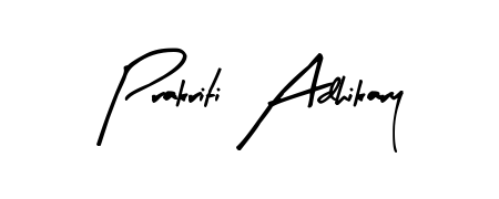 Create a beautiful signature design for name Prakriti Adhikary. With this signature (Arty Signature) fonts, you can make a handwritten signature for free. Prakriti Adhikary signature style 8 images and pictures png
