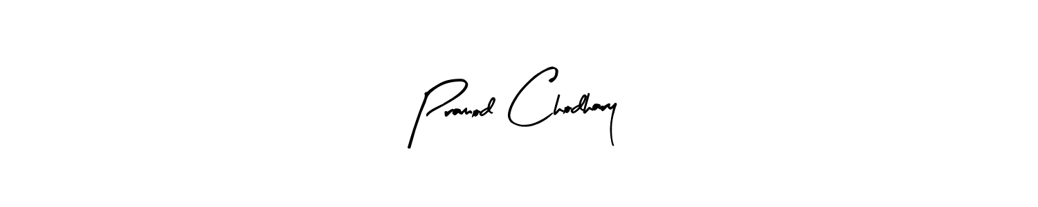 Similarly Arty Signature is the best handwritten signature design. Signature creator online .You can use it as an online autograph creator for name Pramod Chodhary. Pramod Chodhary signature style 8 images and pictures png