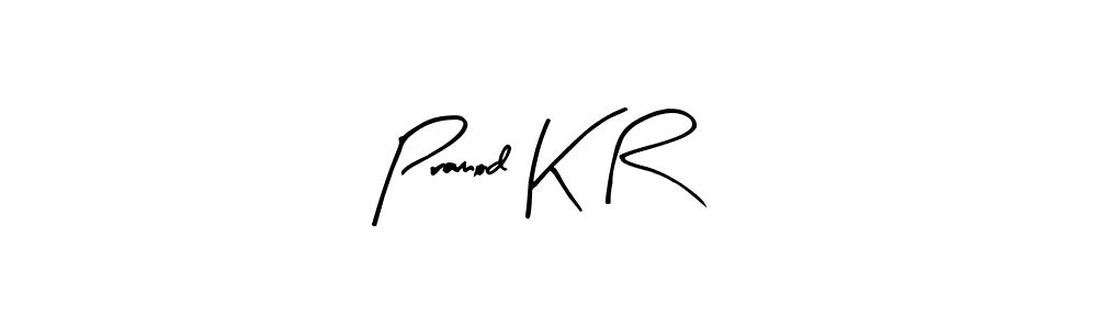 Also we have Pramod K R name is the best signature style. Create professional handwritten signature collection using Arty Signature autograph style. Pramod K R signature style 8 images and pictures png