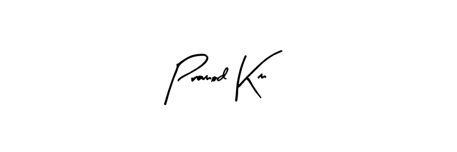 Create a beautiful signature design for name Pramod Km. With this signature (Arty Signature) fonts, you can make a handwritten signature for free. Pramod Km signature style 8 images and pictures png