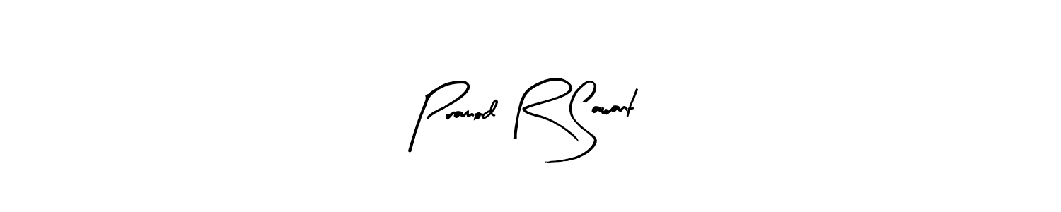 Create a beautiful signature design for name Pramod R Sawant. With this signature (Arty Signature) fonts, you can make a handwritten signature for free. Pramod R Sawant signature style 8 images and pictures png