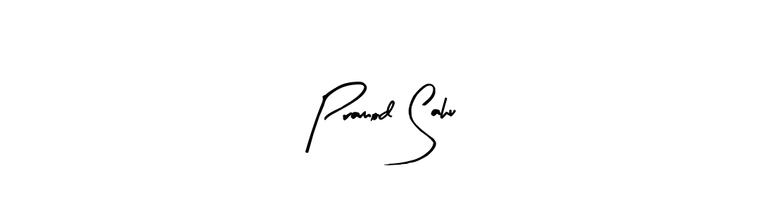 How to make Pramod Sahu name signature. Use Arty Signature style for creating short signs online. This is the latest handwritten sign. Pramod Sahu signature style 8 images and pictures png