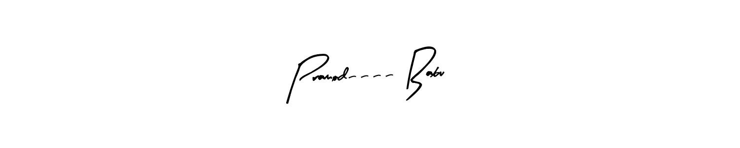 Make a beautiful signature design for name Pramod---- Babu. With this signature (Arty Signature) style, you can create a handwritten signature for free. Pramod---- Babu signature style 8 images and pictures png