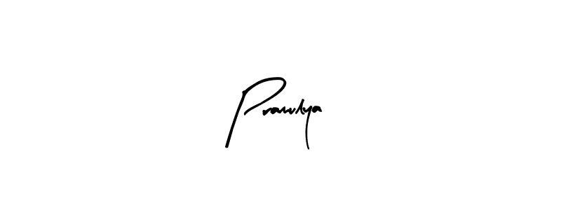 Create a beautiful signature design for name Pramulya. With this signature (Arty Signature) fonts, you can make a handwritten signature for free. Pramulya signature style 8 images and pictures png