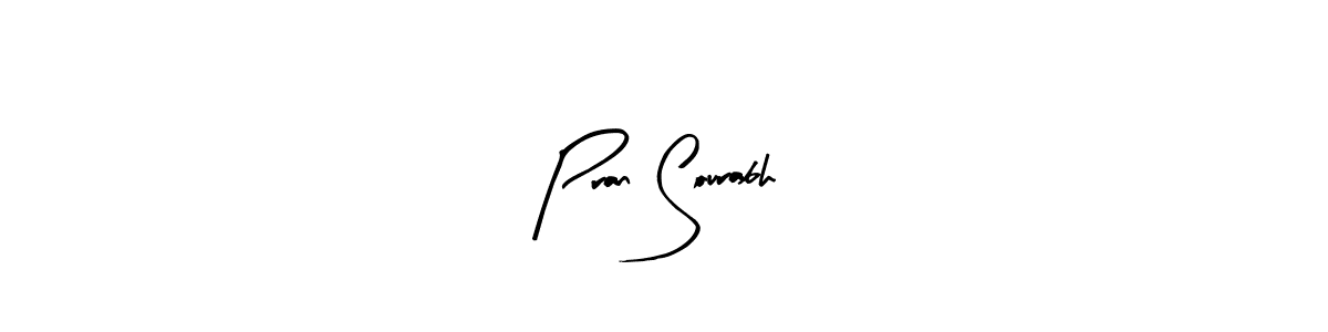 Also we have Pran Sourabh name is the best signature style. Create professional handwritten signature collection using Arty Signature autograph style. Pran Sourabh signature style 8 images and pictures png