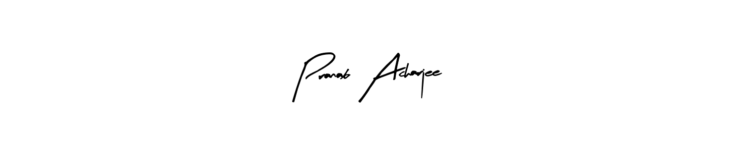 Design your own signature with our free online signature maker. With this signature software, you can create a handwritten (Arty Signature) signature for name Pranab Acharjee. Pranab Acharjee signature style 8 images and pictures png