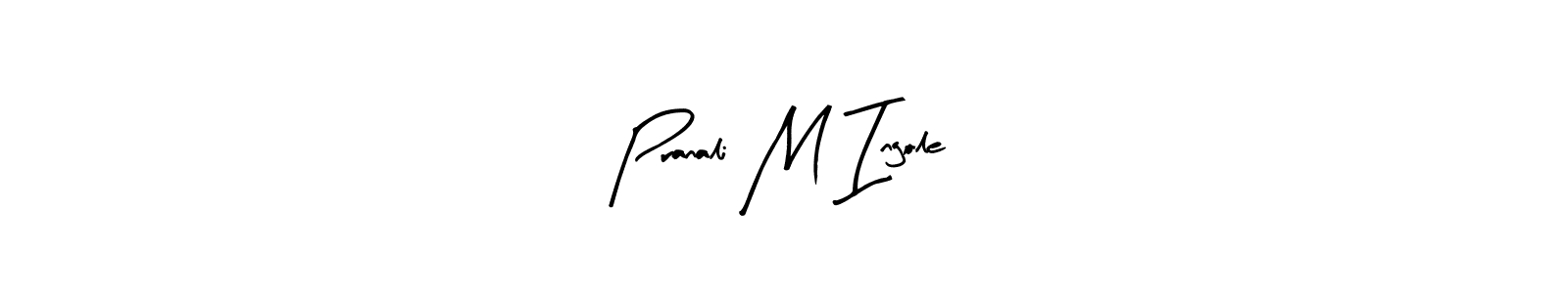 if you are searching for the best signature style for your name Pranali M Ingole. so please give up your signature search. here we have designed multiple signature styles  using Arty Signature. Pranali M Ingole signature style 8 images and pictures png