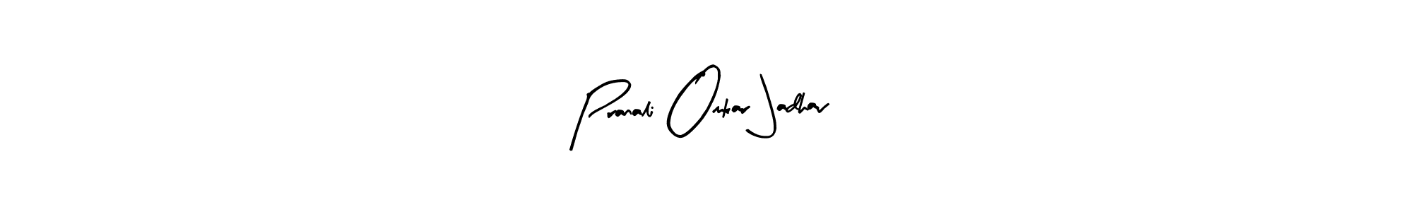 You should practise on your own different ways (Arty Signature) to write your name (Pranali Omkar Jadhav) in signature. don't let someone else do it for you. Pranali Omkar Jadhav signature style 8 images and pictures png