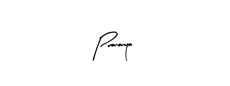 Design your own signature with our free online signature maker. With this signature software, you can create a handwritten (Arty Signature) signature for name Prananya. Prananya signature style 8 images and pictures png