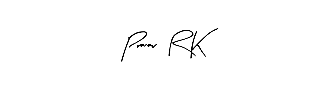 Design your own signature with our free online signature maker. With this signature software, you can create a handwritten (Arty Signature) signature for name Pranav  R K. Pranav  R K signature style 8 images and pictures png