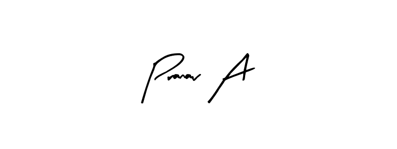 This is the best signature style for the Pranav A name. Also you like these signature font (Arty Signature). Mix name signature. Pranav A signature style 8 images and pictures png