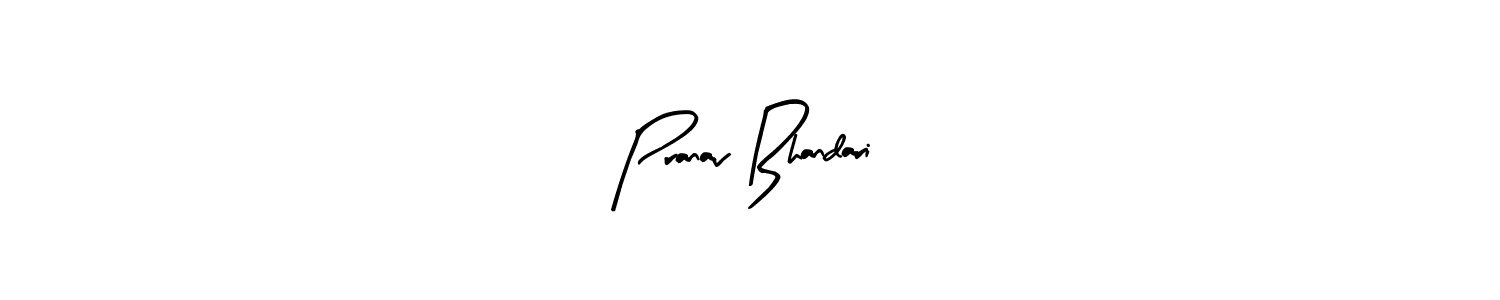 Design your own signature with our free online signature maker. With this signature software, you can create a handwritten (Arty Signature) signature for name Pranav Bhandari. Pranav Bhandari signature style 8 images and pictures png