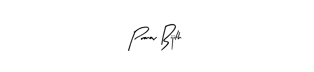 Use a signature maker to create a handwritten signature online. With this signature software, you can design (Arty Signature) your own signature for name Pranav Bijith. Pranav Bijith signature style 8 images and pictures png