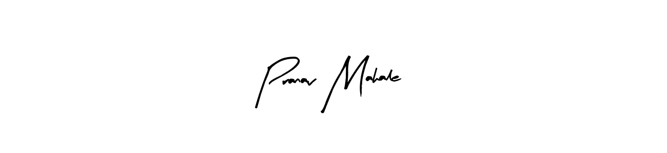 Arty Signature is a professional signature style that is perfect for those who want to add a touch of class to their signature. It is also a great choice for those who want to make their signature more unique. Get Pranav Mahale name to fancy signature for free. Pranav Mahale signature style 8 images and pictures png