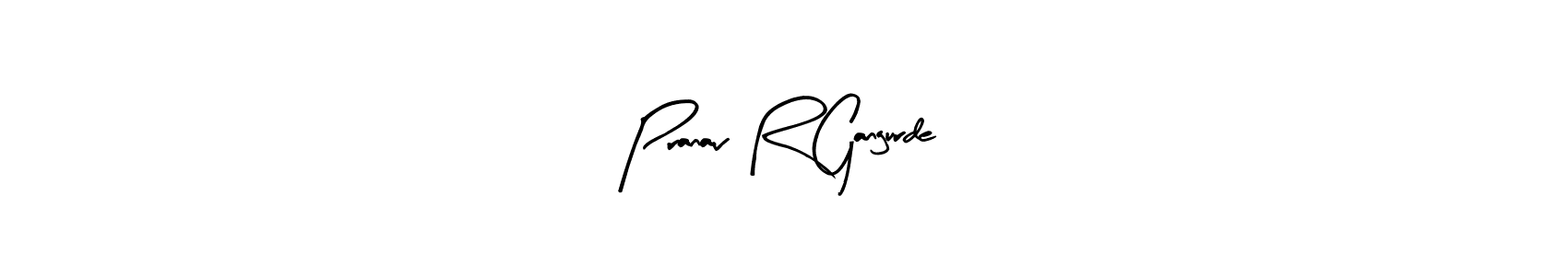 Pranav R Gangurde stylish signature style. Best Handwritten Sign (Arty Signature) for my name. Handwritten Signature Collection Ideas for my name Pranav R Gangurde. Pranav R Gangurde signature style 8 images and pictures png