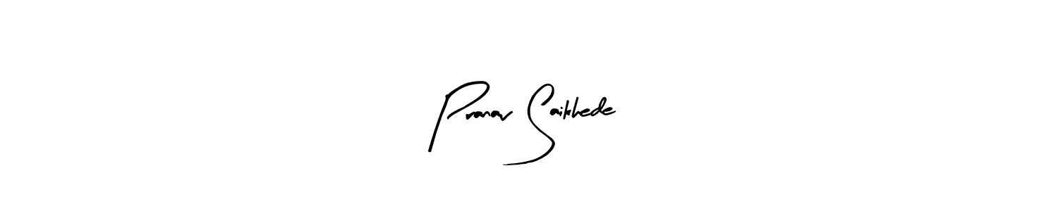 Similarly Arty Signature is the best handwritten signature design. Signature creator online .You can use it as an online autograph creator for name Pranav Saikhede. Pranav Saikhede signature style 8 images and pictures png