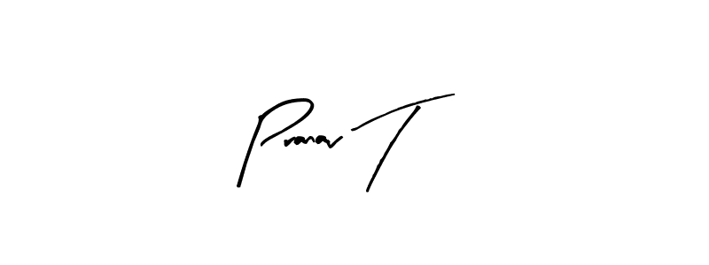 How to Draw Pranav T signature style? Arty Signature is a latest design signature styles for name Pranav T. Pranav T signature style 8 images and pictures png