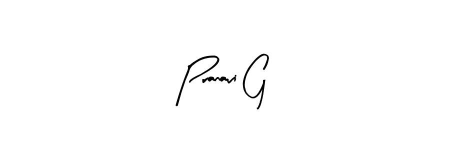 Create a beautiful signature design for name Pranavi G. With this signature (Arty Signature) fonts, you can make a handwritten signature for free. Pranavi G signature style 8 images and pictures png