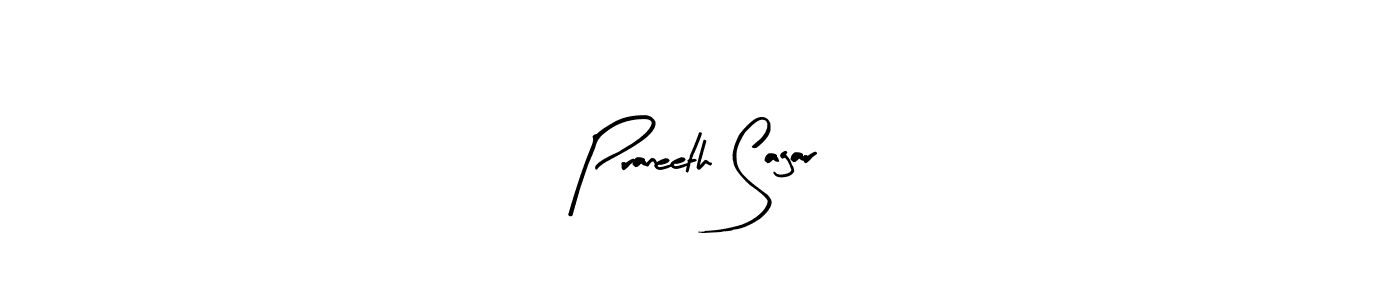 Use a signature maker to create a handwritten signature online. With this signature software, you can design (Arty Signature) your own signature for name Praneeth Sagar. Praneeth Sagar signature style 8 images and pictures png