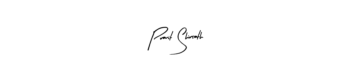 The best way (Arty Signature) to make a short signature is to pick only two or three words in your name. The name Pranit Shirsath include a total of six letters. For converting this name. Pranit Shirsath signature style 8 images and pictures png