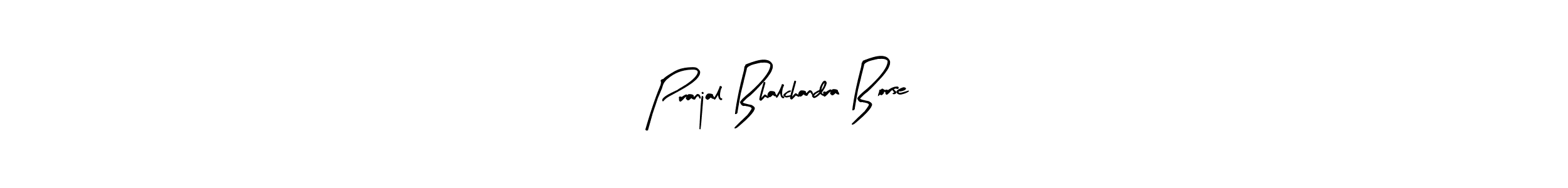 Use a signature maker to create a handwritten signature online. With this signature software, you can design (Arty Signature) your own signature for name Pranjal Bhalchandra Borse. Pranjal Bhalchandra Borse signature style 8 images and pictures png