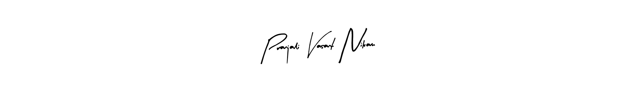 Also You can easily find your signature by using the search form. We will create Pranjali Vasant Nikam name handwritten signature images for you free of cost using Arty Signature sign style. Pranjali Vasant Nikam signature style 8 images and pictures png