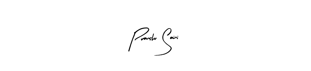 Also we have Pranshu Saini name is the best signature style. Create professional handwritten signature collection using Arty Signature autograph style. Pranshu Saini signature style 8 images and pictures png