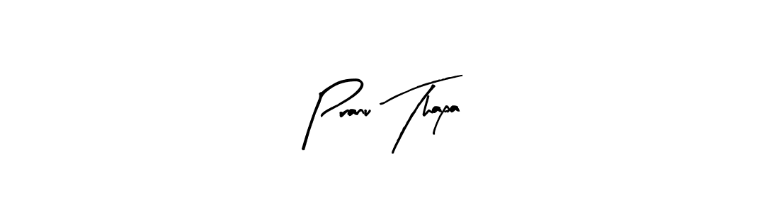 Design your own signature with our free online signature maker. With this signature software, you can create a handwritten (Arty Signature) signature for name Pranu Thapa. Pranu Thapa signature style 8 images and pictures png