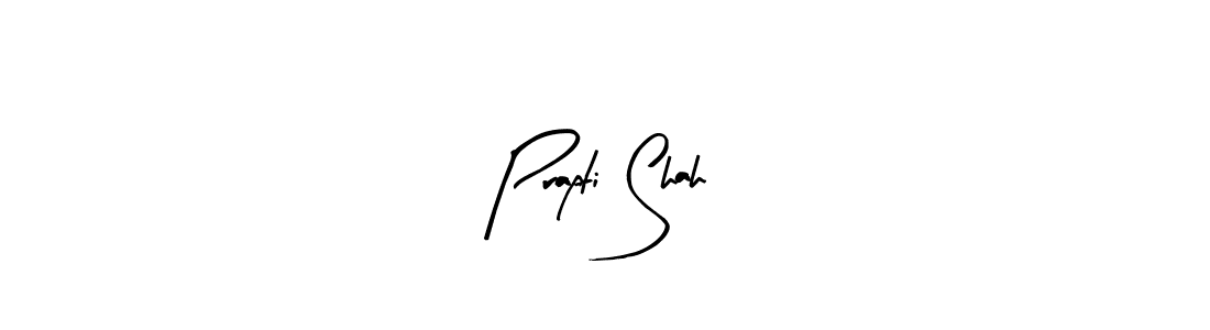 How to make Prapti Shah name signature. Use Arty Signature style for creating short signs online. This is the latest handwritten sign. Prapti Shah signature style 8 images and pictures png