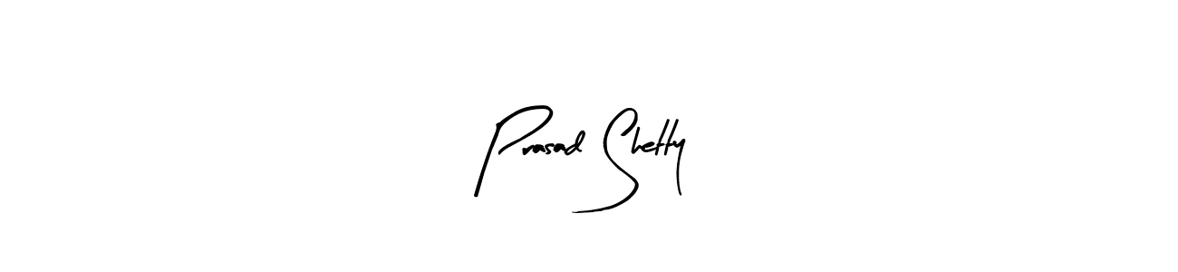 Arty Signature is a professional signature style that is perfect for those who want to add a touch of class to their signature. It is also a great choice for those who want to make their signature more unique. Get Prasad Shetty name to fancy signature for free. Prasad Shetty signature style 8 images and pictures png