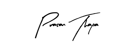 Get an exclusive digital autograph for Prasan Thapa. The Arty Signature typeface captures the charm of real penmanship on paper. Prasan Thapa signature style 8 images and pictures png