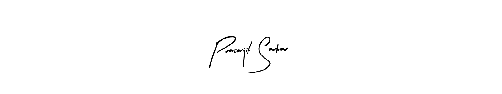 Arty Signature is a professional signature style that is perfect for those who want to add a touch of class to their signature. It is also a great choice for those who want to make their signature more unique. Get Prasanjit Sarkar name to fancy signature for free. Prasanjit Sarkar signature style 8 images and pictures png